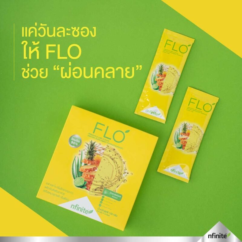 FLO อาหารเสริมช่วยระบบขับถ่ายดักไขมัน แก้ท้องผูกดีท็อกลําไส้ - Image 3