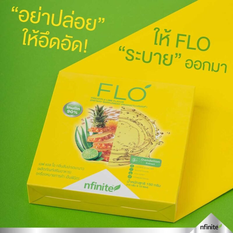 FLO อาหารเสริมช่วยระบบขับถ่ายดักไขมัน แก้ท้องผูกดีท็อกลําไส้ - Image 4